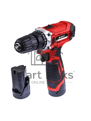 Дрель аккумуляторная HIPER HCD12/2A 12В, 26Нм, 1,5Ач, 2 скорости, 2 акк, Li-ion, кейс