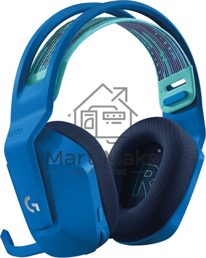 Гарнитура беспроводная игровая Logitech G733 LIGHTSPEED Wireless RGB Gaming Headset - BLUE - 2.4GHZ - N/A - EMEA (M/N: A00125 / A-00080)