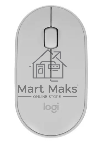 Мышь беспроводная Logitech Pebble M350 белый, 1000 dpi, радиоканал, Bluetooth, USB, кнопки - 3