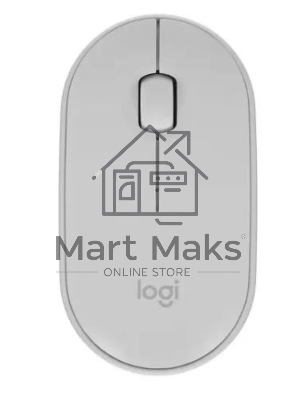 Мышь беспроводная Logitech Pebble M350 белый, 1000 dpi, радиоканал, Bluetooth, USB, кнопки - 3