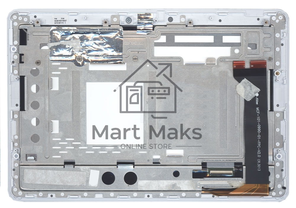 Модуль (матрица + тачскрин) для Asus MeMO Pad 10 (ME102A) белый с рамкой