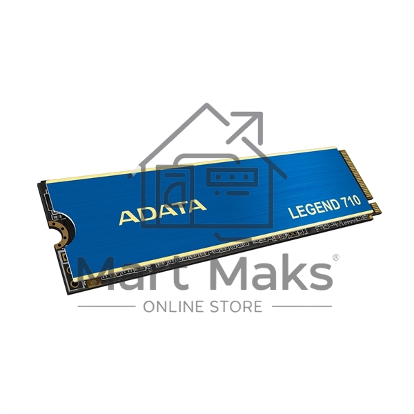 Накопитель SSD ADATA LEGEND 710, 1Tb, PCIe 3.0 x4, M.2 2280, NVMe, R/W 2400/1800, с радиатором