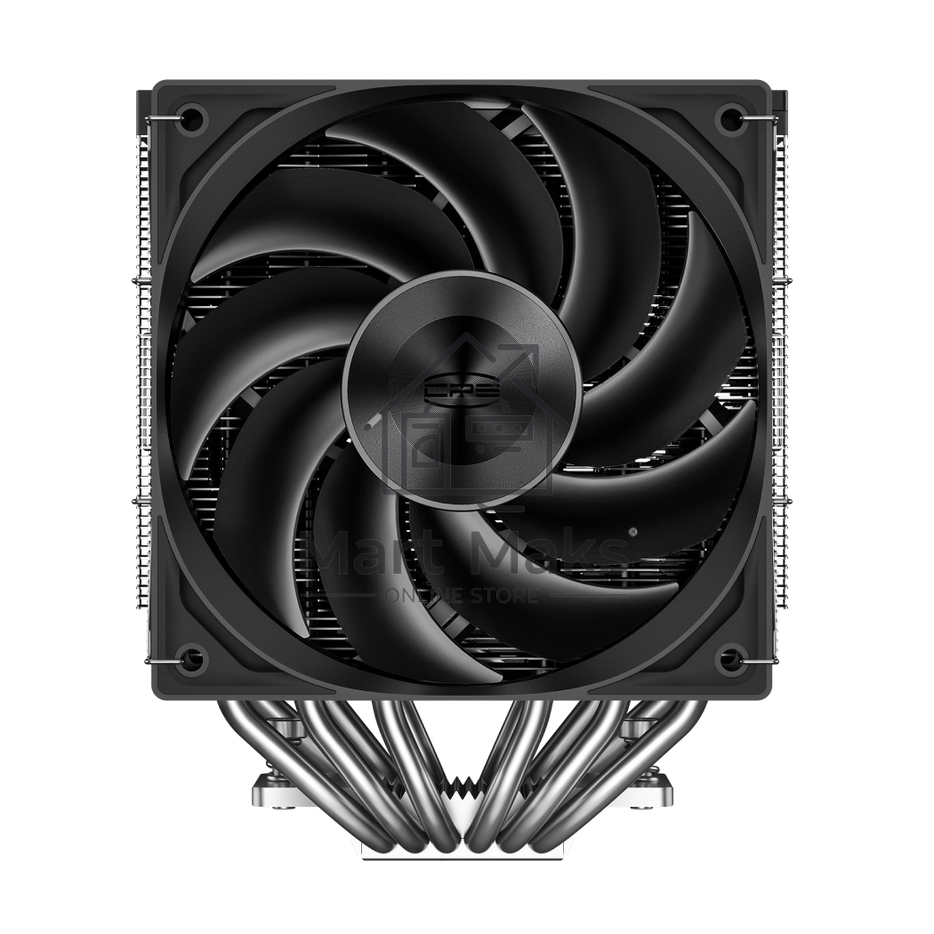 Кулер для процессора PCCooler RZ620 BK (260W, 4-pin PWM, 157.5mm, Al/Cu, 6x6mm, 1x120mm, 86.73CFM, 32dBA, 2200RPM, S: 1851/1700/1200/115X, AM5/AM4, black)