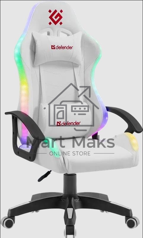 Кресло игровое Defender FACTOR X RGB WHITE 64046