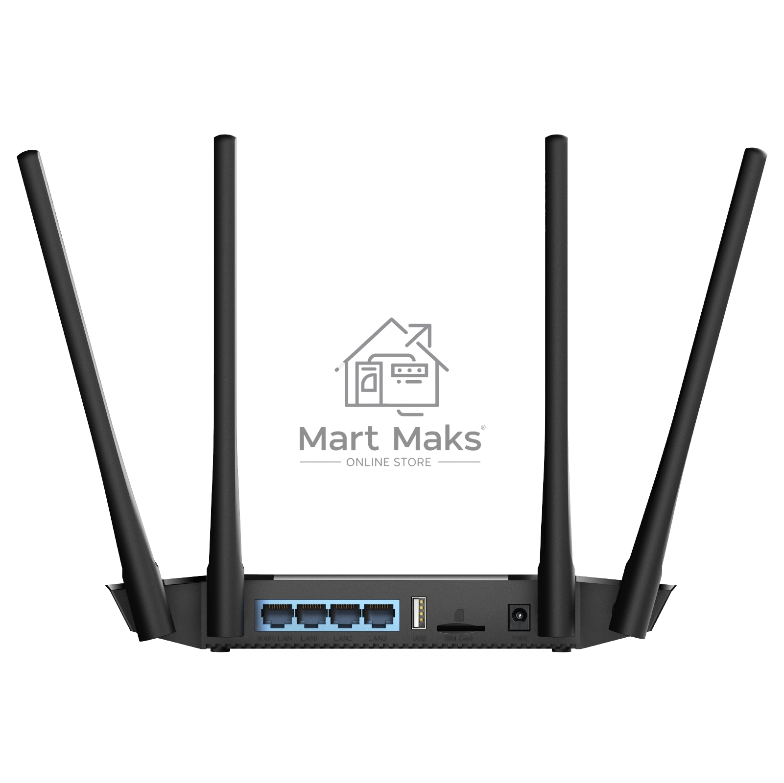 Роутер беспроводной Cudy LT400 N300 10/100BASE-TX/4G cat.4 черный