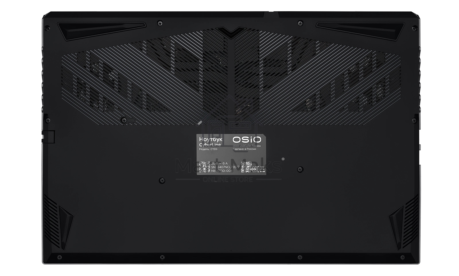 Ноутбук OSIO CyberLine C150i-002 серый i5-12600H /NVidia RTX 4050/16/512/NoOS/(Ghz)/Gb/Ext: + не МПТ