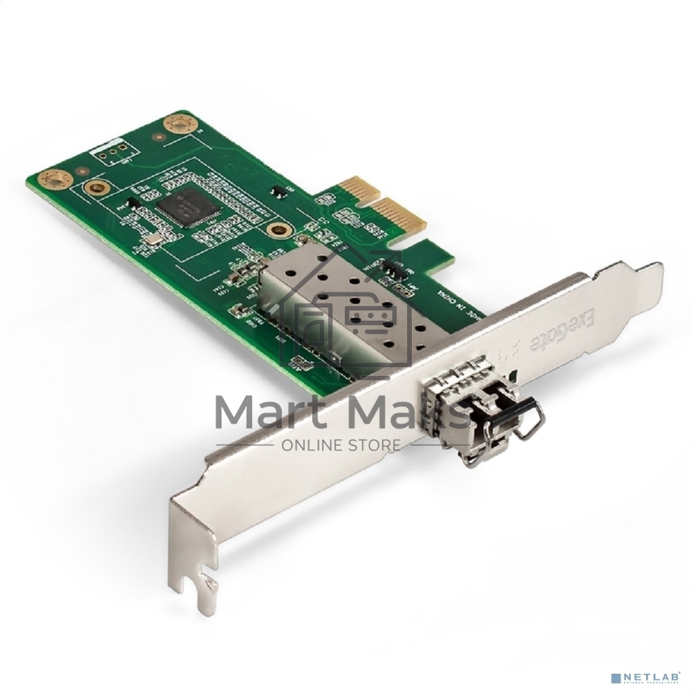 Комплект: Сетевой адаптер SFP ExeGate EXE-i210-F1 + Трансивер Multi-Mode до 550м EXT-1G-MM850-LC2-550M (EX296228RUS: PCI-E x1 v2.0, порты 1x SFP (10/100/1000Mb/s), Gigabit Server NIC Intel Chipset I210-F1 + EX298329RUS: Tx:850/Rx:850 нм, до 500 м, разъем 
