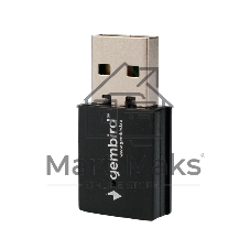 Сетевой адаптер WiFi+Bluetooth Gembird WNP-UA-012, 900 Мбит, 2.4/5 ГГц, USB, 802.11b/a/g/n/ac/ax, AIC8800M80
