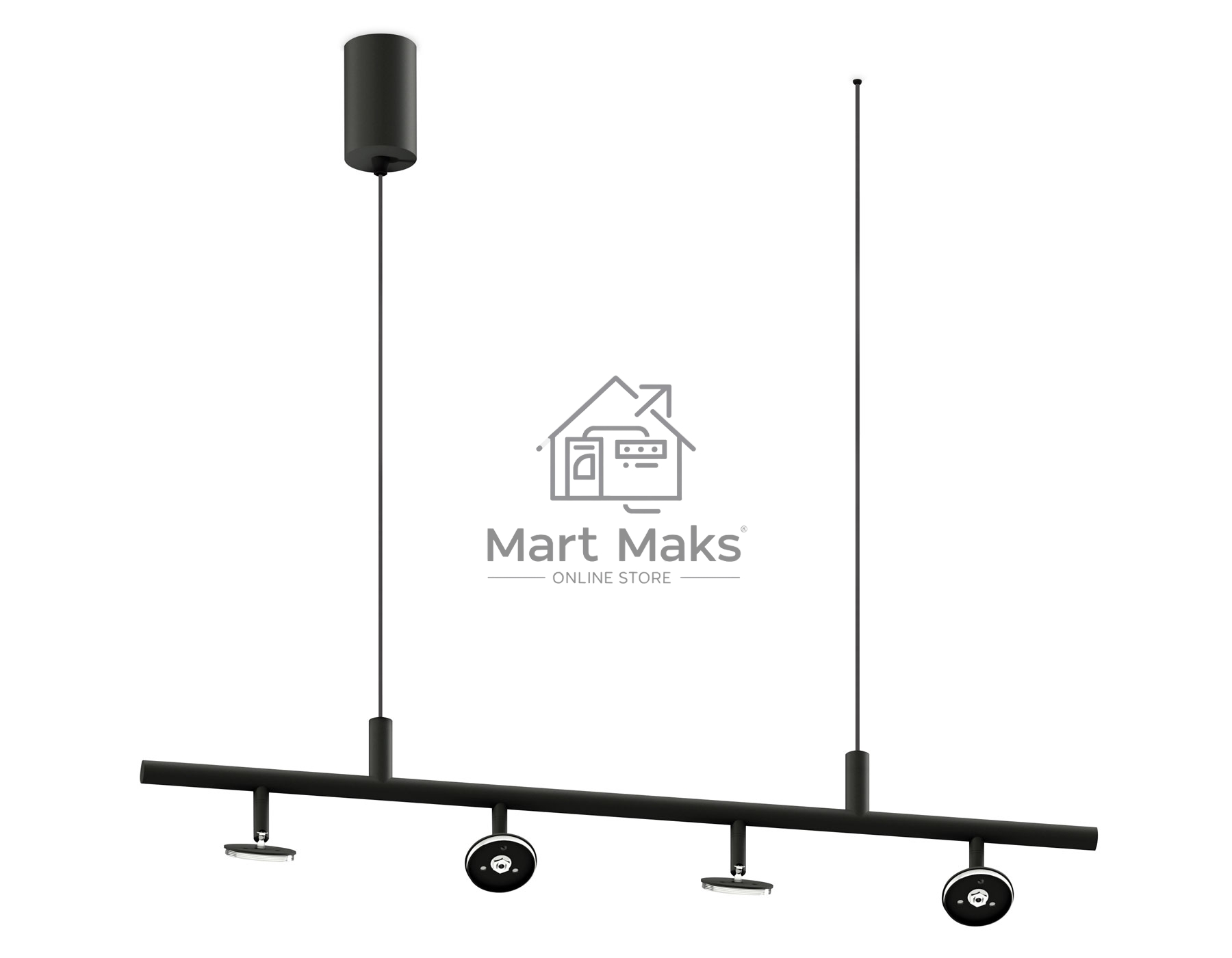 Корпус светильника C9002/4 SBK черный песок 800*60*1200mm MR16 GU5.3/4