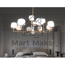 Люстра Ambrella light LH53019/12 BS/FR латунь/белый матовый G9*12 max 40W D910*680