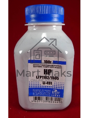 Тонер HP LJ P1102/1120/1505/22/66/1606 LBP-3010/3250 (фл.100г) B&W Light фас России