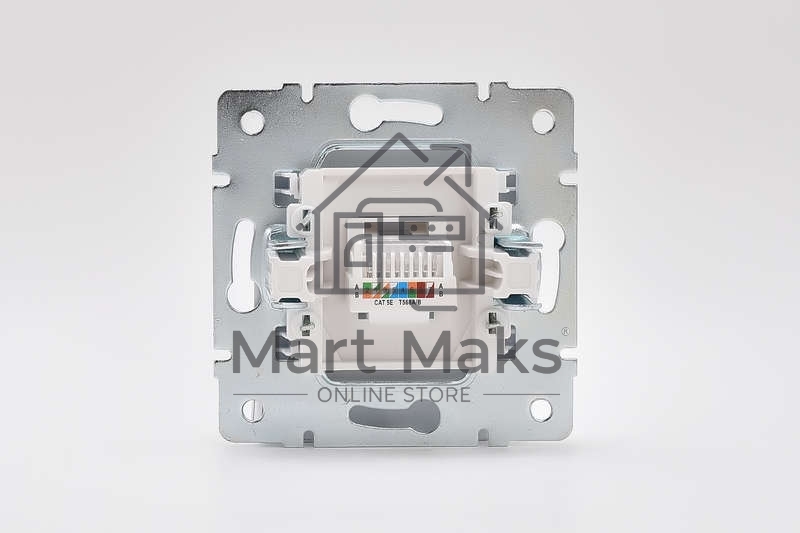 Механизм розетки компьютерн. 1-м СП KARINA RJ45 бел. LEZARD 707-0288-139