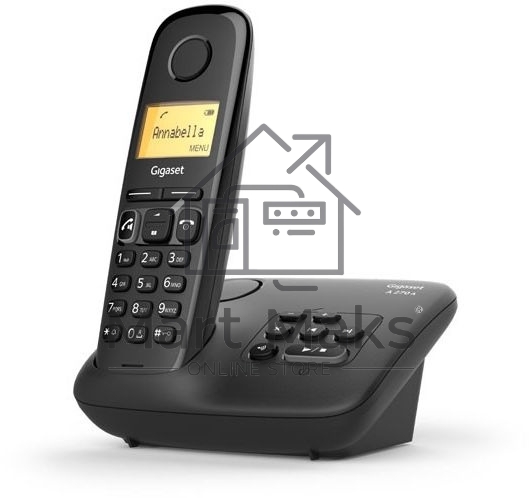 Радиотелефон Dect Gigaset A270A AM RUS черный автооветчик АОН