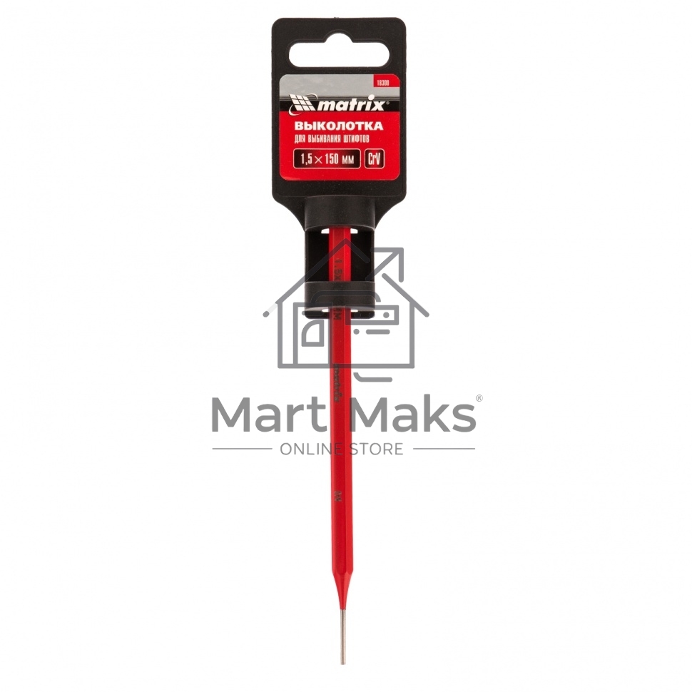 Выколотка MATRIX 1,5x150 мм, сталь CrV 18300