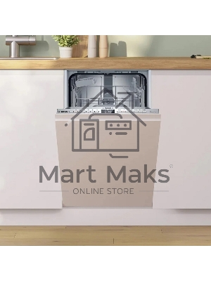 Встраиваемая посудомоечная машина Bosch SPV4HMX10E, серебристый, 44.8 см, 10 компл., 44 дБ, класс A++