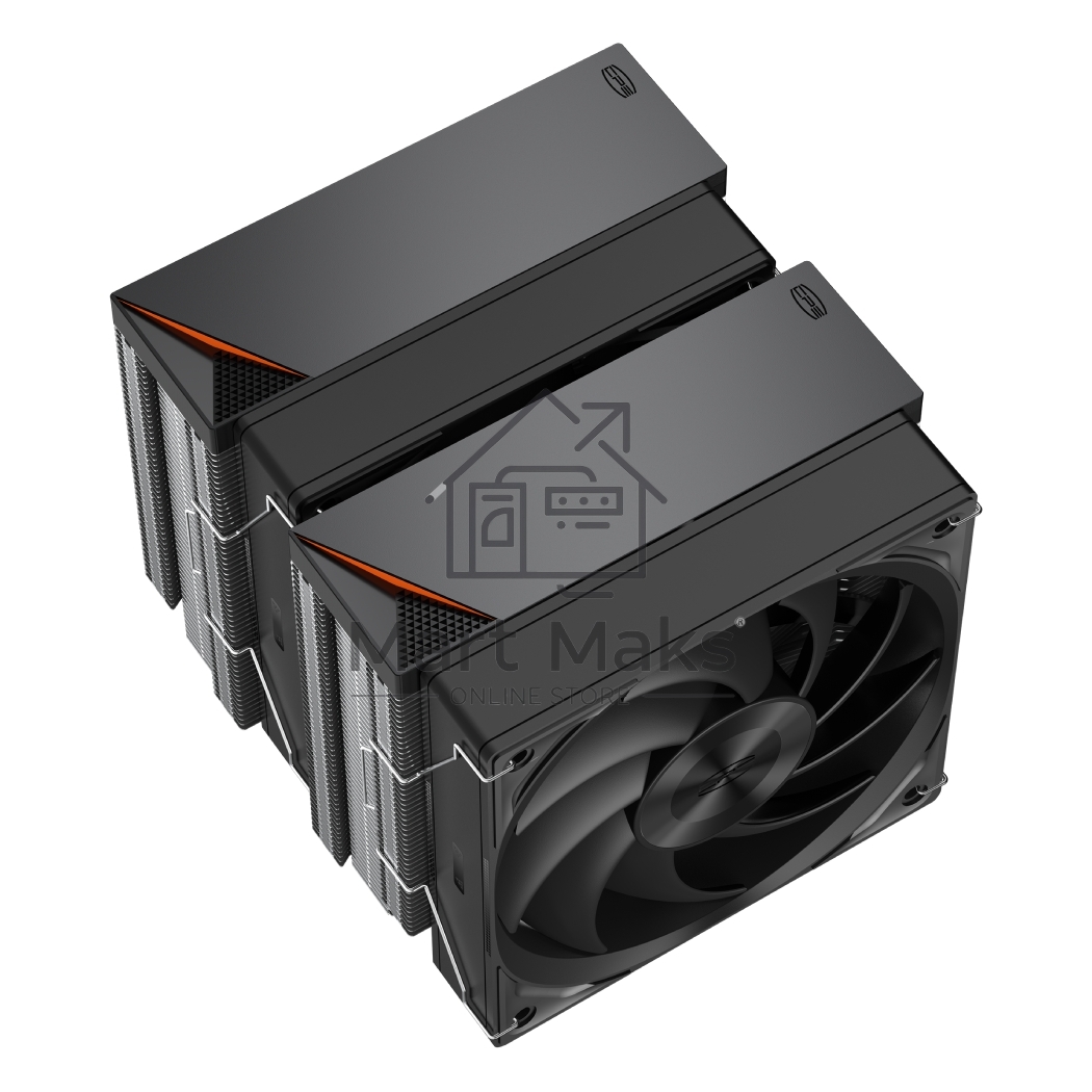 Кулер для процессора PCCooler RZ620 BK (260W, 4-pin PWM, 157.5mm, Al/Cu, 6x6mm, 1x120mm, 86.73CFM, 32dBA, 2200RPM, S: 1851/1700/1200/115X, AM5/AM4, black)