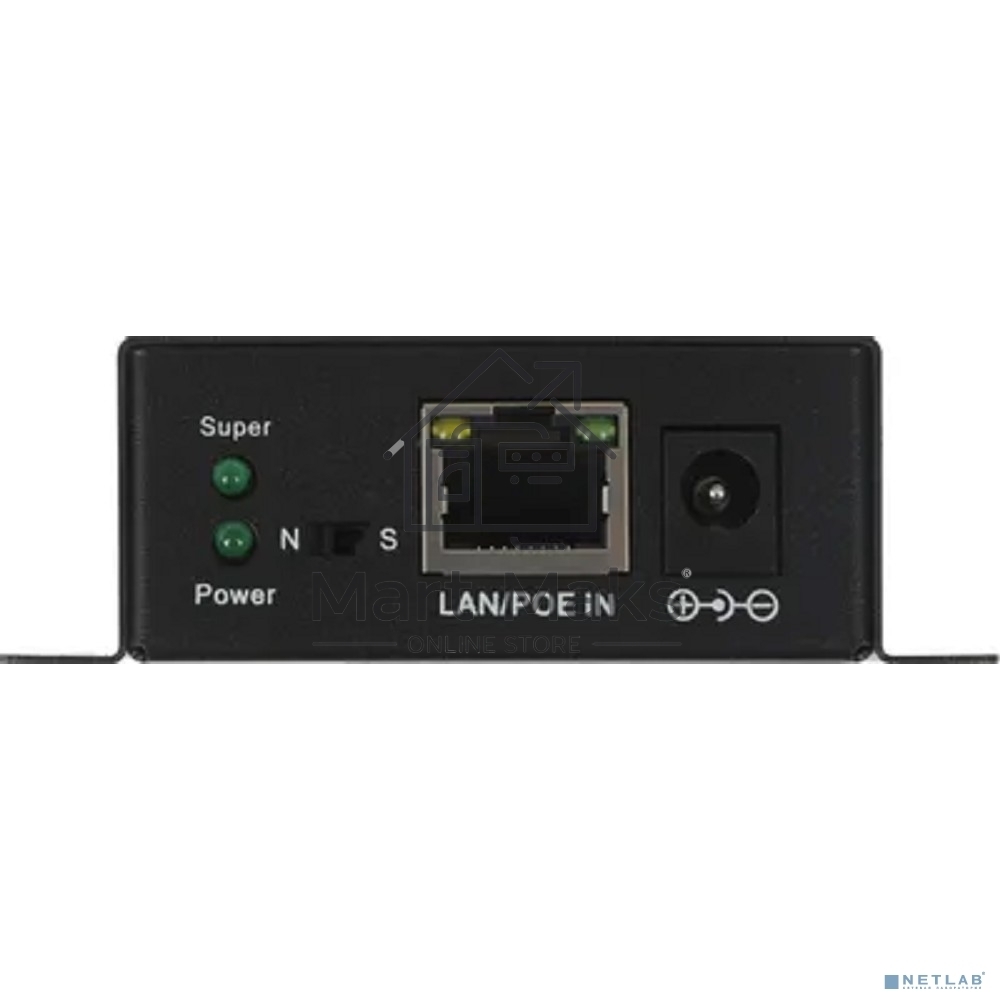 PoE удлинитель Osnovo E-PoE/1A 10M/100M Fast Ethernet на 400м (до 30W)
