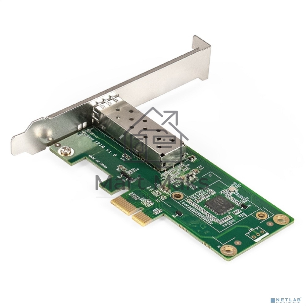 Комплект: Сетевой адаптер SFP ExeGate EXE-i210-F1 + Трансивер Multi-Mode до 550м EXT-1G-MM850-LC2-550M (EX296228RUS: PCI-E x1 v2.0, порты 1x SFP (10/100/1000Mb/s), Gigabit Server NIC Intel Chipset I210-F1 + EX298329RUS: Tx:850/Rx:850 нм, до 500 м, разъем 