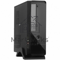 Компьютерный корпус ExeGate EX268701RUS MiniITX ExeGate MI-209 Black, miniITX/mATX, (M450, 80мм), 2хUSB, Audio