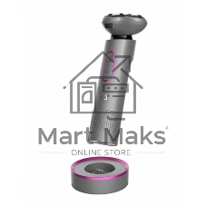 Электробритва BQ SV1008 Gray-Pink. Мощность 5 Вт/Время зарядки 90 минут/Время беспроводной работы 90 минут/Влагозащита IPX6/Электропитание 110-240 В, 50-60 Гц/Ротационная головка бритвы/Мощный мотор/Индикатор заряда батареи/Портативная база для подзарядки/3 насадки в комплекте