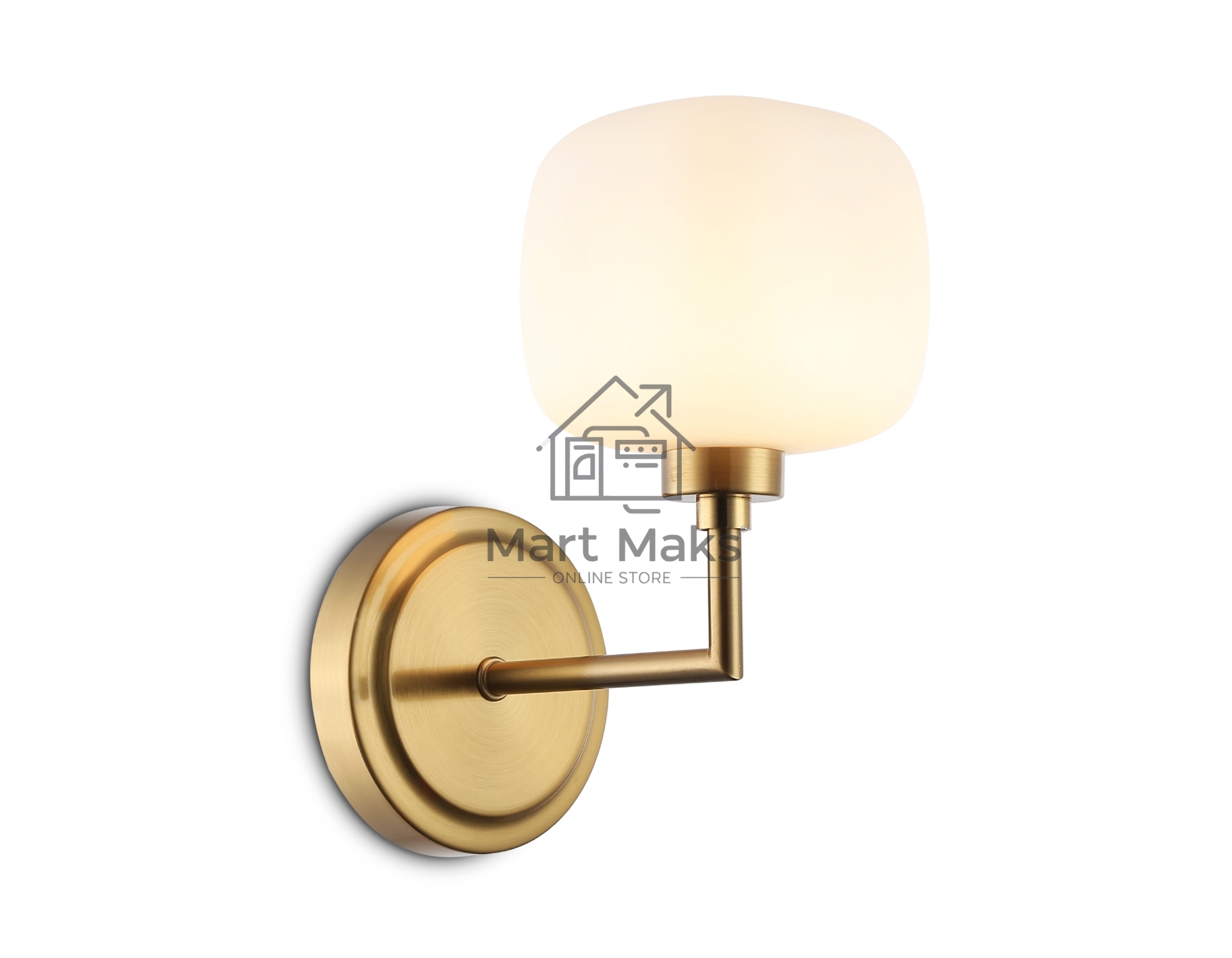 Настенный светильник Ambrella light LH53021 BS/FR латунь/белый матовый G9 max 40W 195*120*230