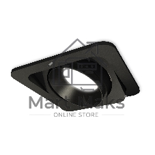 Комплект встраиваемого поворотного светильника Ambrella light XC7659021 SBK/PBK черный песок/черный полированный MR16 GU5.3 (C7659, N7031)