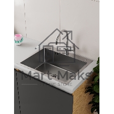 Мойка кухонная из нержавеющей стали BAU SOUL КТ5045S SATIN, сифон EASY CLEAN в комплекте.