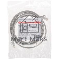 Патч-корд U/UTP Rexant cat.6a (10G), RJ45-RJ45, неэкранированный, 28AWG, LSZH, серый, 3 м