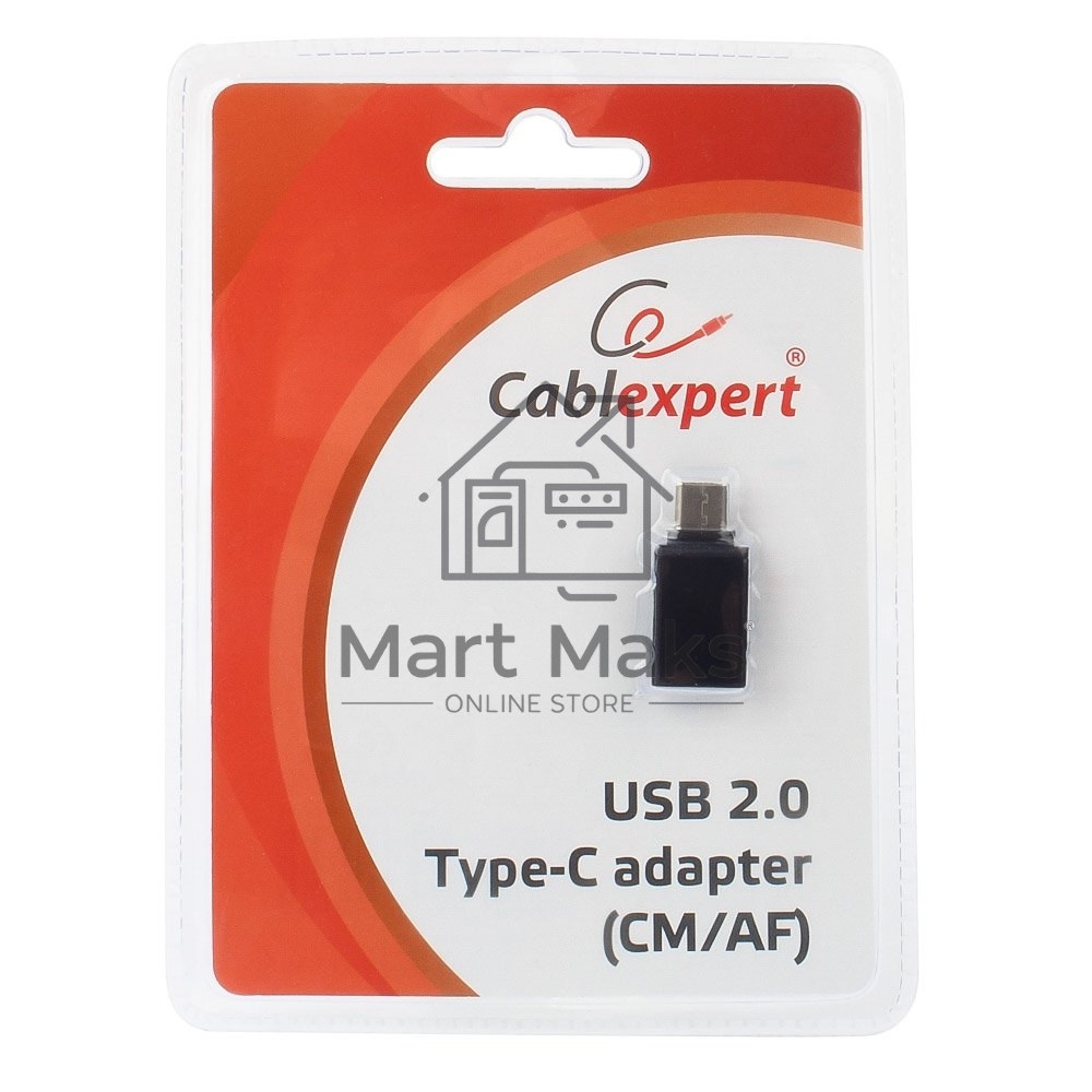 Переходник Cablexpert Переходник USB, USB Type-C/USB 2.0F, пакет (A-USB2-CMAF-01)