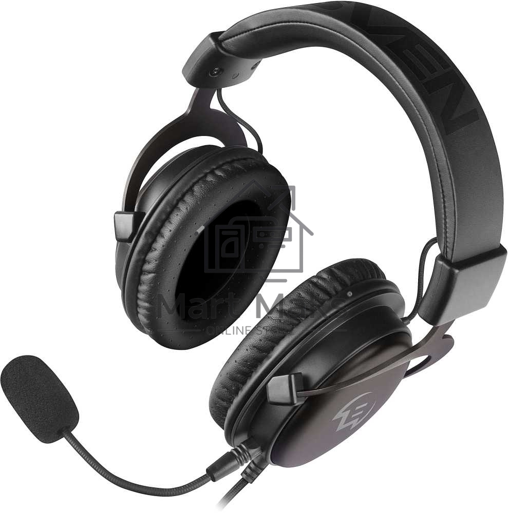Игровые наушники SVEN AP-G999MV с микрофоном серый (50 мм, мини-джек (стерео) O 3,5 мм (4 pin))