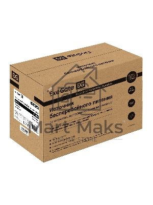 Источник бесперебойного питания ExeGate NEO Smart BU-1000.LCD.AVR.5SH 1000VA/500W, цветной LCD-дисплей, AVR, 5*Schuko, черный