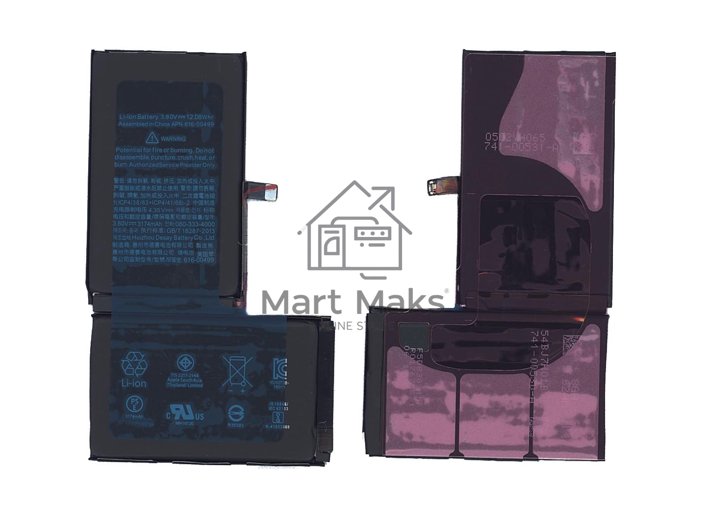 Аккумуляторная батарея для Apple iPhone XS Max 3.80V 3174mAh