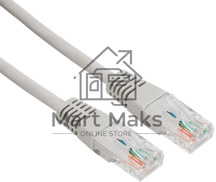 Пaтч-корд U/UTP Rexant, категория 5e, RJ45-RJ45, неэкранированный, LSZH серый, 5м
