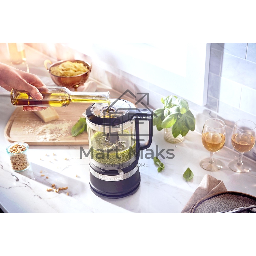 Кухонный миникомбайн KitchenAid 5KFC0516EBM, чаша 1.2 л, матовый черный