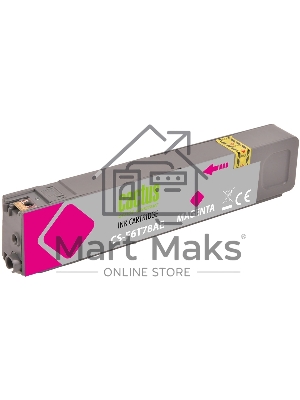 Картридж струйный Cactus CS-F6T78AE (913A) пурпурный (55 мл) для HP PW 352dw/377dw/Pro 477dw/452dw