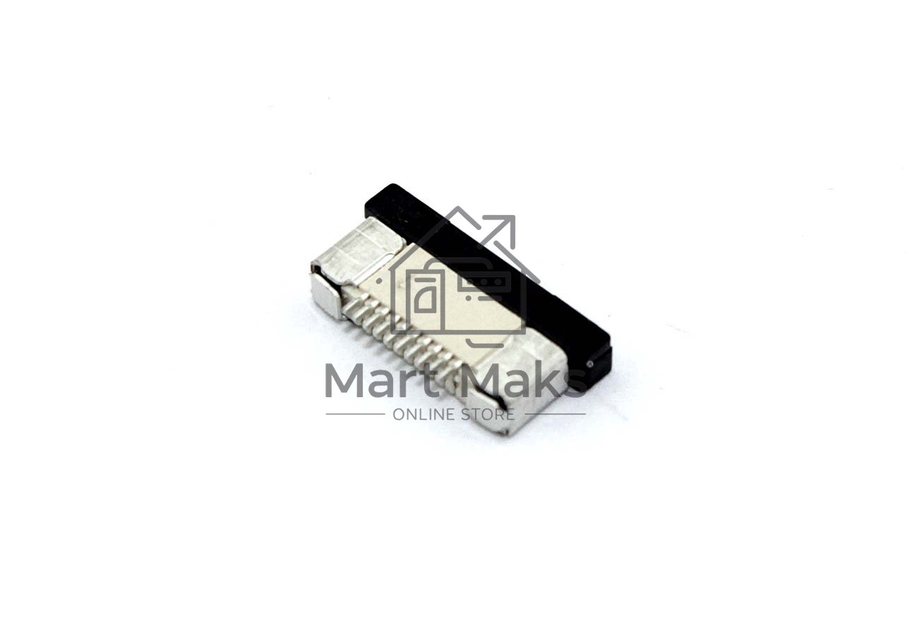 Разъем FPC  Half Coverage Top Contact 0.5K-BS-10PWB 10 pin высота 2мм шаг 0,5мм