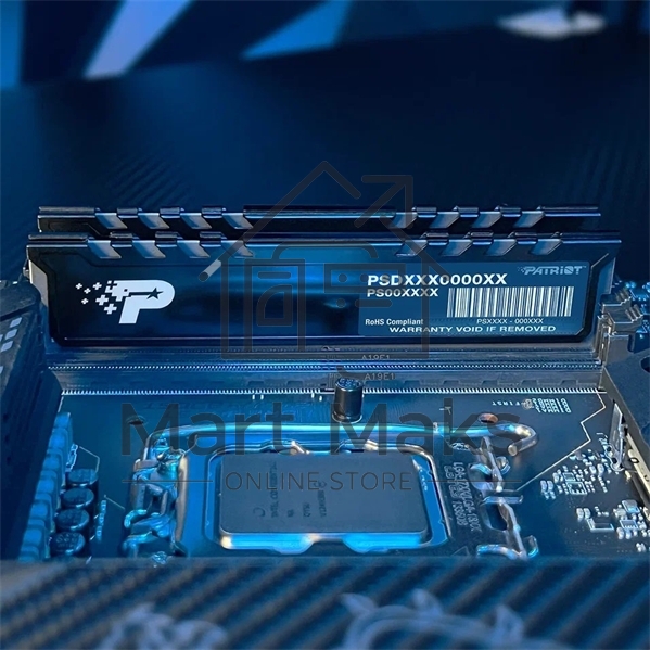 Оперативная память Patriot Signature Premium, DDR5, 16GB (1x16 GB), 5600 MHz, CL46, DIMM, радиатор, черный
