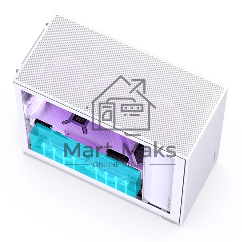Корпус компьютерный Mini-Tower/ Case JONSBO D31 STD, Mini-Tower, TG, no fan, 1xUSB-A 3.2 + 1xUSB-C 3.2, mATX, mDTX, mITX White