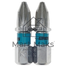 Набор бит Gross 11351 РН2x25, сталь S2, 2 шт