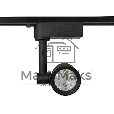 Трековый однофазный светодиодный светильник Ambrella light GL6391 BK черный LED 7W 4200K 24°