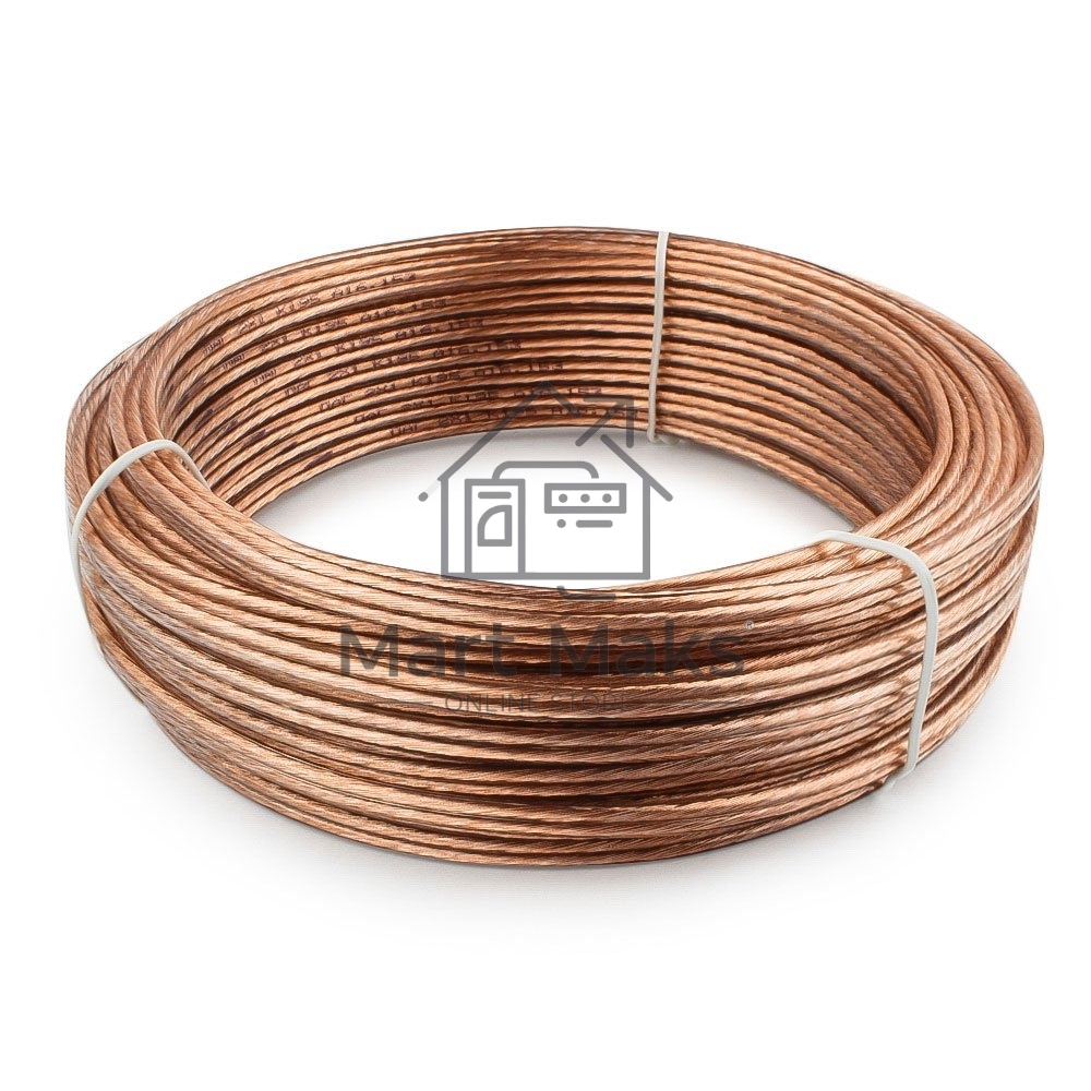 Акустический кабель Cablexpert CC-TC2x1,0-20M, прозрачный,  20 м, бухта
