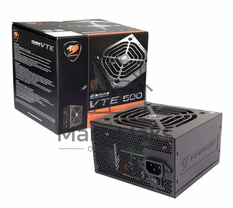 Блок питания Cougar CGR BS-500R, 500Вт BULK, 80 Plus Bronze, 120мм, черный