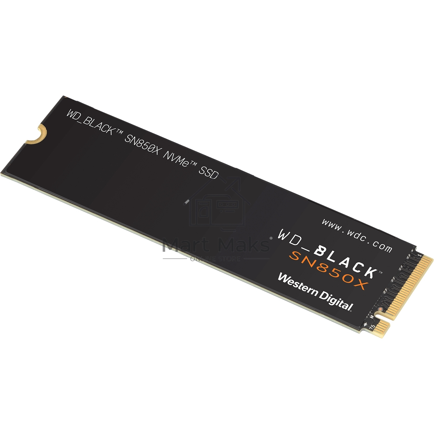 Накопитель WD SSD 2Tb Black SN850X, M.2(22x80mm), NVMe, PCIe 4.0 x4, 3D TLC, R/W 7300/6600MB/s, IOPs 1 200 000/1 100 000, TBW 1200, DWPD 0.3 (12 мес.)