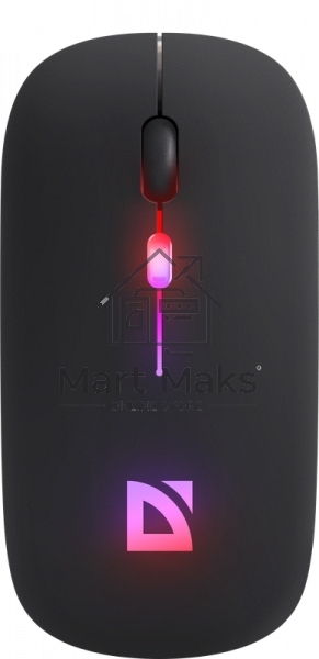 Мышь беспроводная Defender Touch MM-997 черный, 1600 dpi, радиоканал, Bluetooth, USB, кнопки - 4