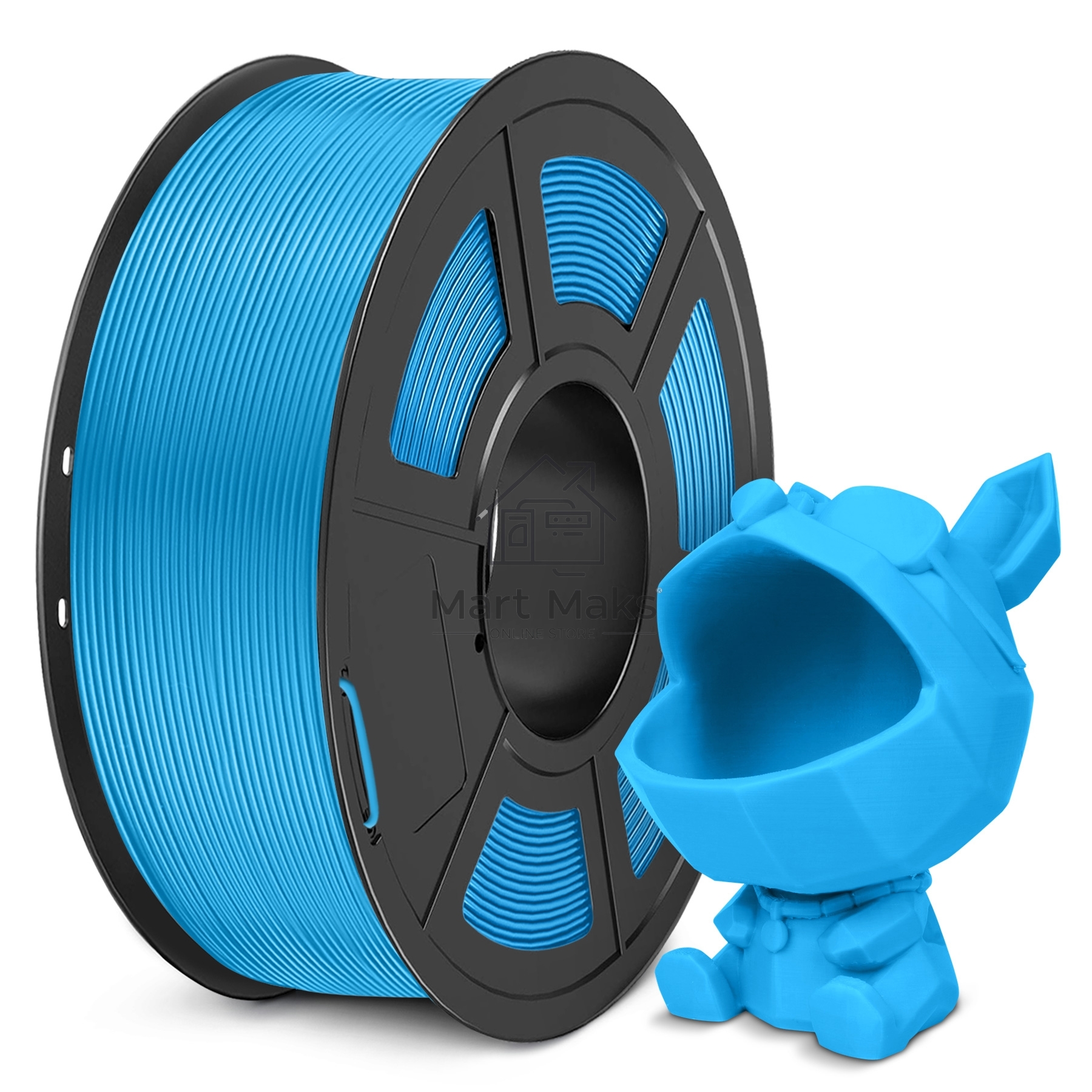 Филамент NVPRINT PLA Meta Blue для 3D печати диаметр 1.75мм длина 330 метров масса 1 кг