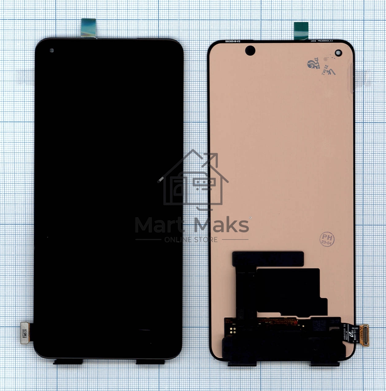 Дисплей для OnePlus Ace 2 в сборе с тачскрином черный