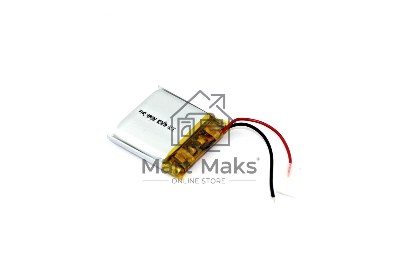 Аккумулятор Li-Pol (батарея) 4*20*20мм 2pin 3.7V/200mAh