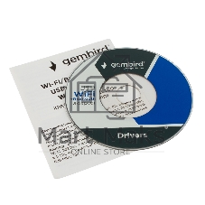 Сетевой адаптер WiFi+Bluetooth Gembird WNP-UA-012, 900 Мбит, 2.4/5 ГГц, USB, 802.11b/a/g/n/ac/ax, AIC8800M80