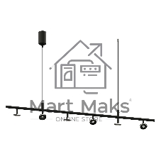 Корпус светильника C9006/6 SBK черный песок 1200*60*1200mm MR16 GU5.3/6
