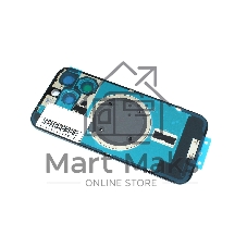 Задняя крышка (стекло) для iPhone 16 Pro (A3293) в сборе со стеклом камеры серая